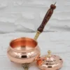 El yapımı bakır tütsülük — 1 No Cadı Kazanı Tütsülük & Buhurdanlık Kırmızı — detay — BakırBul