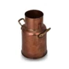 El yapımı bakır vazo — Armağan Vazo 18 Cm Düz Oksit — üstten görünüm — BakırBul