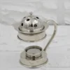Aromaterapi Bakır Tütsülük & Buhurdanlık Nikel El yapımı bakır tütsülük — Aromaterapi Bakır Tütsülük & Buhurdanlık Nikel — yan görünüm — BakırBul