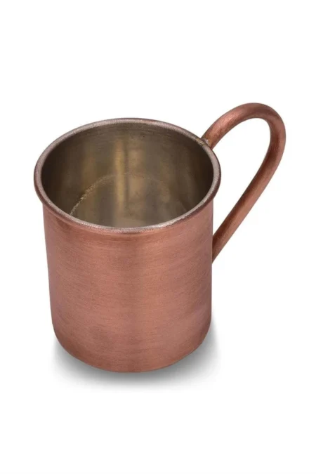 El yapımı bakır bardak — Cup Bardak 2 No Düz 450 Ml Skoç — BakırBul