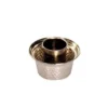 El yapımı bakır ehlikeyf — Klasik Bakır Ehlikeyf Makine Dövme 2'li Takım Nikel — detay — BakırBul