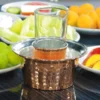 El yapımı bakır ehlikeyf — Klasik Ehlikeyf Makine Dövme Kırmızı — BakırBul