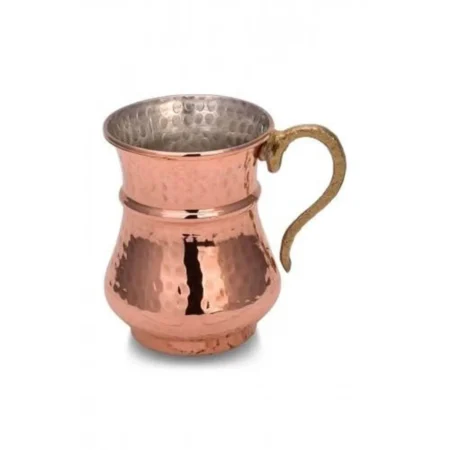 أكواب نحاسية يدوية الصنع — mug · 250 مل · red copper