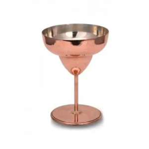 El yapımı bakır kadeh — Margarita Kadeh Düz 450 Ml Kırmızı — BakırBul