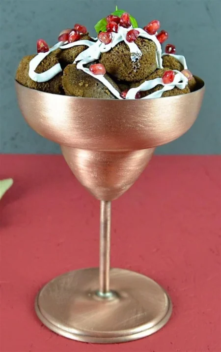 El yapımı bakır kadeh — Margarita Kadeh Düz 450 Ml Skoç — BakırBul