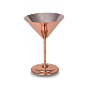El yapımı bakır kadeh — Martini Kadeh Düz 250 Ml Kırmızı — BakırBul