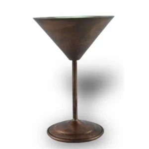 El yapımı bakır kadeh — Martini Kadeh Düz 250 Ml Oksit — BakırBul