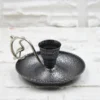 Metal Nostalji Mumluk & El Şamdanı Kendinden İğneli Gümüş El yapımı bakır şamdan — Metal Nostalji Mumluk & El Şamdanı Kendinden İğneli Gümüş — detay — BakırBul