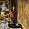 El yapımı bakır şamdan — Metal Nostalji Mumluk & El Şamdanı Kendinden İğneli Siyah — kullanım — BakırBul