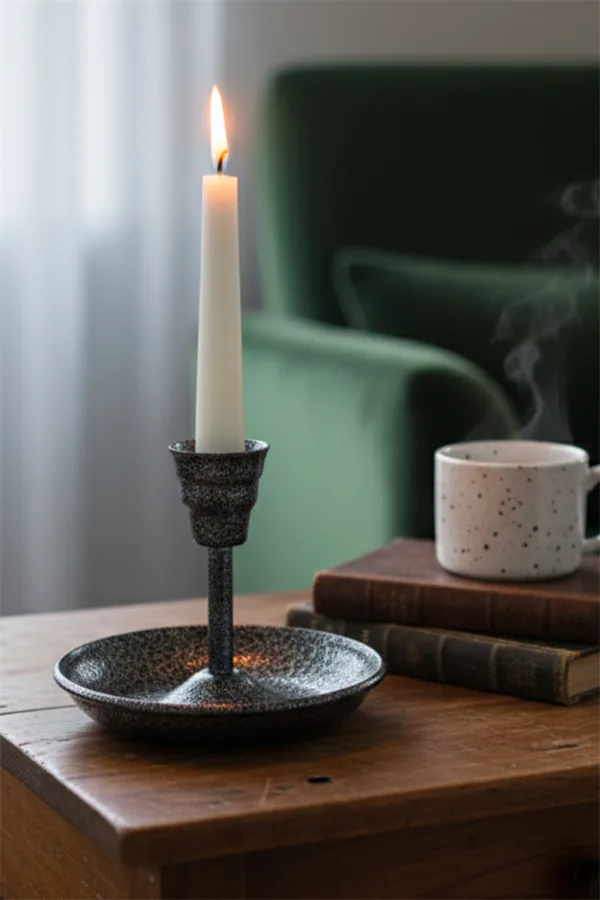 El yapımı bakır samdan mumluk — Metal Vintage Mumluk & El Şamdanı Gümüş — BakırBul