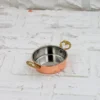 Mini Kahvaltılık Kase Kırmızı 7,5 cm El yapımı bakır kase — Mini Kahvaltılık Kase Kırmızı 7,5 cm — iç görünüm — BakırBul