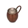 Moscow Mule Bardak Düz 500 ml Oksit El yapımı bakır bardak — Moscow Mule Bardak Düz 500 ml Oksit — yan görünüm — BakırBul