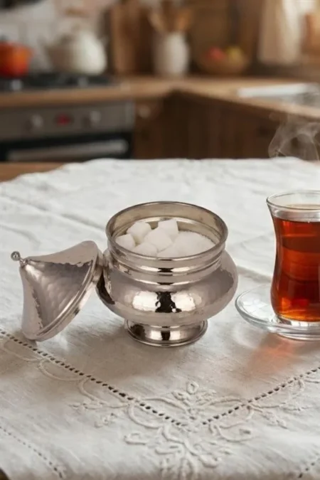 El yapımı bakır sekerlik — Rumeli Şekerlik El Dövme Nikel — BakırBul