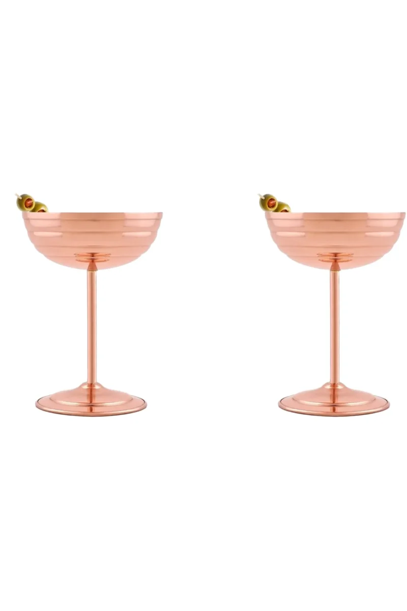 Zo-Martini Bakır Kadeh Düz 250 ml 2'li Kırmızı El yapımı bakır kadeh — Zo-Martini Bakır Kadeh Düz 250 ml 2'li Kırmızı — BakırBul
