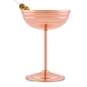 El yapımı bakır kadeh — Zo-Martini Kadeh Düz 250 Ml Kırmızı — BakırBul