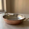 El yapımı bakır tava — Çelebi Bakır Tava 5 No 22 cm El Dövme Kırmızı — kızartma ve kavurma — BakırBul