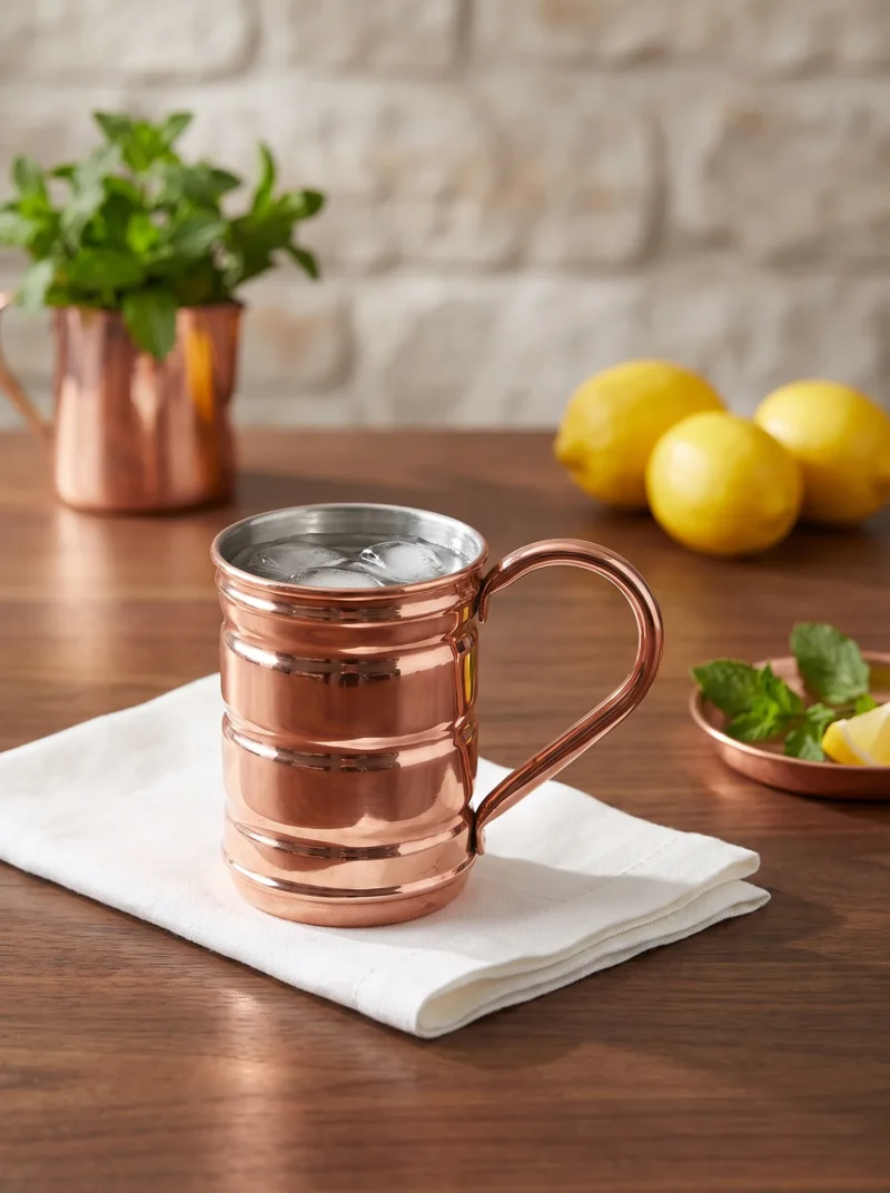 iskoc-bardak-duz-380-ml-kirmizi-bb0489-1-sahne-2 El yapımı bakır bardak — İskoç Bakır Bardak Düz 380 ml Kırmızı — soğuk içecek servisi — BakırBul