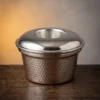 jelli-ehlikeyf-makine-dovme-nikel-bb3303-2-sahne-1 El yapımı bakır ürün — Jelli Bakır Ehlikeyf Makine Dövme Nikel — sofrada bardağı soğuk tutan sunum — BakırBul