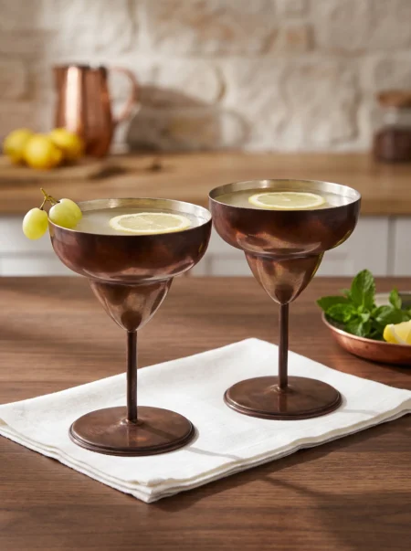 margarita-bakir-kadeh-duz-450-ml-2li-takim-oksit-bb0461-23-sahne-1 El yapımı bakır kadeh — Margarita Bakır Kadeh Düz 450 ml 2'li Takım Oksit — soğuk içecek ve şerbet servisi — BakırBul