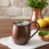 moscow-mule-bardak-duz-500-ml-oksit-bb0493-3-sahne-1 El yapımı bakır bakır ürün — Moscow Mule Bakır Bardak Düz 500 ml Oksit — soğuk içecek servisi — BakırBul