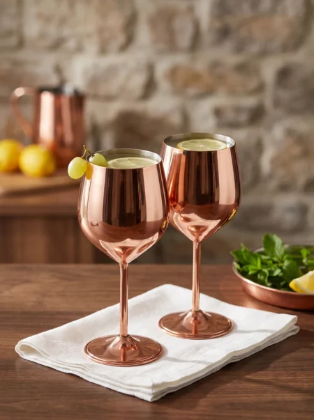 vine-gall-bakir-kadeh-500-ml-duz-2li-takim-kirmizi-bb0495-21-sahne-2 El yapımı bakır kadeh — Vine-Gall Bakır Kadeh 500 ml Düz 2'li Takım Kırmızı — soğuk içecek ve şerbet servisi — BakırBul