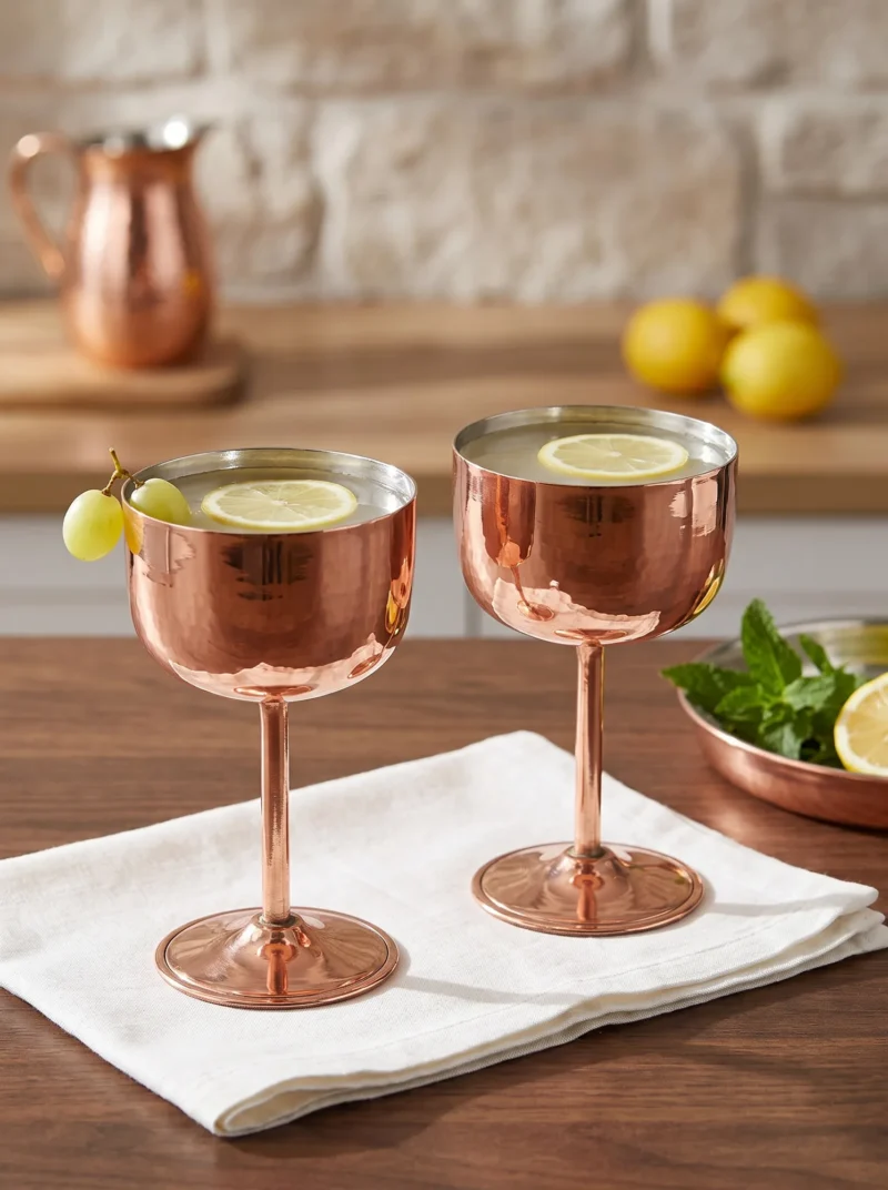 vino-bakir-kadeh-2-no-duz-400-ml-2li-takim-kirmizi-bb0457-21-sahne-1 El yapımı bakır kadeh — Vino Bakır Kadeh 2 No Düz 400 ml 2'li Takım Kırmızı — soğuk içecek ve şerbet servisi — BakırBul