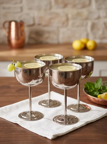 vino-bakir-kadeh-2-no-duz-400-ml-4lu-takim-nikel-bb0457-42-sahne-1 El yapımı bakır kadeh — Vino Bakır Kadeh 2 No Düz 400 ml 4'lü Takım Nikel — soğuk içecek ve şerbet servisi — BakırBul