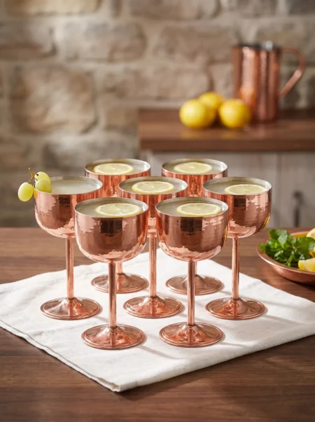 vino-bakir-kadeh-2-no-duz-400-ml-6li-takim-kirmizi-bb0457-61-sahne-1 El yapımı bakır kadeh — Vino Bakır Kadeh 2 No Düz 400 ml 6'lı Takım Kırmızı — soğuk içecek ve şerbet servisi — BakırBul