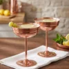 zo-martini-bakir-kadeh-duz-250-ml-2li-kirmizi-bb0483-21-sahne-1 El yapımı bakır kadeh — Zo-Martini Bakır Kadeh Düz 250 ml 2'li Kırmızı — soğuk içecek ve şerbet servisi — BakırBul