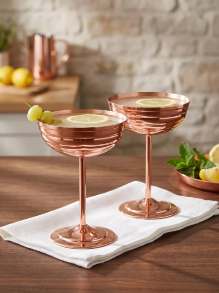 zo-martini-bakir-kadeh-duz-250-ml-2li-kirmizi-bb0483-21-sahne-1 El yapımı bakır kadeh — Zo-Martini Bakır Kadeh Düz 250 ml 2'li Kırmızı — soğuk içecek ve şerbet servisi — BakırBul
