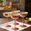 zo-martini-bakir-kadeh-duz-250-ml-4lu-kirmizi-bb0483-41-sahne-1 El yapımı bakır kadeh — Zo-Martini Bakır Kadeh Düz 250 ml 4'lü Kırmızı — soğuk içecek ve şerbet servisi — BakırBul