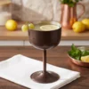 El yapımı bakır kadeh — Zo-Martini Bakır Kadeh Düz 250 ml Oksit — soğuk içecek ve şerbet servisi — BakırBul